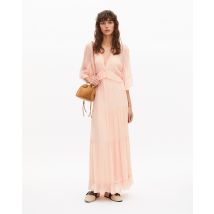 Robe Longue Volantée Pêche - Tenue invitée Mariage - pour Femme - The Kooples