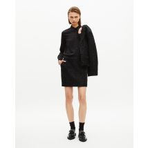 Jupe Courte En Tweed Brillant Noire pour Femme - Taille 40 - The Kooples