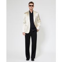 Veste De Smoking En Satin Écru - Tenue invité Mariage - pour Homme - The Kooples