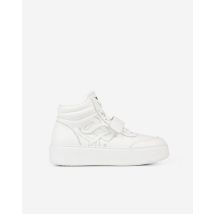 Baskets Montantes En Cuir Blanc pour Femme - Taille 38 - The Kooples