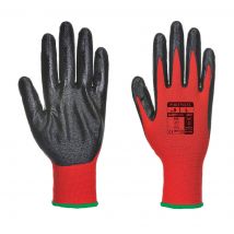 Portwest Flexo Grip Nitrile Tradesmans Gloves Red / Black XL