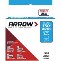 Arrow T50 Staples 8mm Pack of 1250