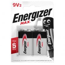 Energizer Max 9v Batteries Pack of 2