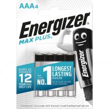 Energizer Max Plus AAA Alkaline Batteries Pack of 4