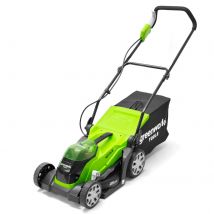 Greenworks G40LM35 40v Cordless Rotary Lawnmower 350mm 2 x 2ah Li-ion Charger