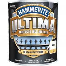 Hammerite Ultima Metal Paint Matt Matt White 750ml