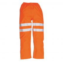 Oxford Weave 300D Class 2 GO/RT Hi Vis Traffic Trousers Orange 3XL