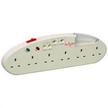 Extension Lead 6 Socket Surge Protected 240v