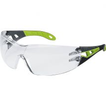 Uvex Pheos Safety Glasses Black Clear