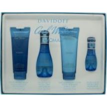 Davidoff Cool Water Gift Set 50ml EDT + 75ml Body Lotion + 75ml Shower Gel + 15ml EDT