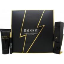 Carolina Herrera Bad Boy Gift Set 100ml EDT + 100ml Shower Gel + 10ml EDT