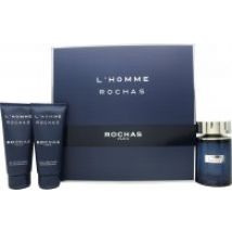 Rochas L'Homme Rochas Gift Set 100ml EDT + 100ml Shower Gel + 100ml Body Lotion