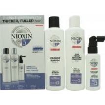 Nioxin 3 Part System No.5 Gift Set 3 Pieces - Chemically Treated Hair with Light Thinning