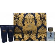 Dolce & Gabbana K Gift Set 50ml EDT + 50ml Aftershave Balm + 50ml Shower Gel