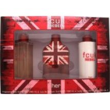 FCUK Rebel For Her Gift Set 100ml EDT + 250ml Body Lotion + 250ml Fragrance Mist
