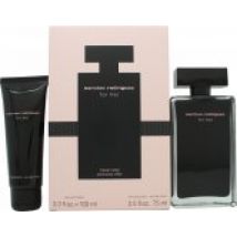 Narciso Rodriguez For Her Gift Set 100ml EDT + 75ml Body Lotion