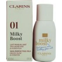 Clarins Milky Boost Healthy Glow Foundation 50ml - 01 Milky Cream