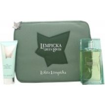 Lolita Lempicka Green Lover Gift Set 100ml EDT + 75ml Aftershave Balm + Pouch