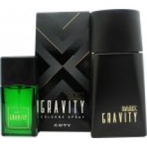 Coty Gravity Gift Set 100ml Dark Gravity Cologne + 30ml Defy Gravity Cologne