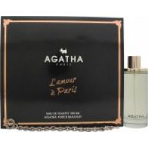 Agatha Paris L'amour à Paris Gift Set 100ml EDT Spray + Bracelet
