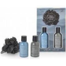 The Kind Edit Co. Skin Expert Mini Shower Gift Set 100ml Body Wash + 100ml Shampoo + Shower Flower