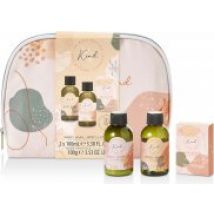 The Kind Edit Co. Kind Cosmetic Bag Gift Set 100ml Body Wash + 100ml Body Lotion + 50g Bath Salts + Cosmetic Bag