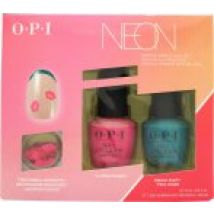 OPI Neon Nail Lacquer Festival French Nail Art Duo Pack 2 x 15ml - #1