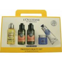 L'Occitane en Provence Travel Exclusive Gift Set 75ml Almond Shower Oil + 75ml Intensive Repair Shampoo + 75ml Intensive Repair Conditioner + 50ml Shea Butter Ultra Rich Body Cream+ 30ml Shea Butter Dry Skin Hand Cream