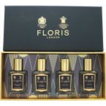 Floris Gift Set 15ml Night Scented Jasmine EDT + 15ml Bouquet De La Reine EDT + 15ml White Rose EDT + 15ml Chypress EDT