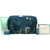 Biotherm Aquasource Gift Set 50ml Hyalu Plump Gel + 7ml Life Plankton Elixir + 50ml Biosource Purifying Foaming Cleanser+ 5ml Life Plankton Eye Cream + Pouch