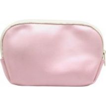 Bags Unlimited Shimmer Small Zip Pouch - Pink White