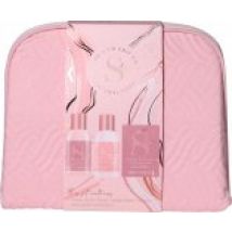 The Kind Edit Co. Signature Cosmetic Bag Gift Set 100ml Body Wash + 100ml Body Lotion + 100g Bath Crystals + Bag