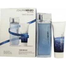 Kenzo L'Eau par Kenzo pour Homme Gift Set 100ml EDT + 75ml Hair and Body Shampoo