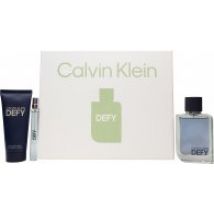 Calvin Klein Defy Gift Set 100ml EDT+ 100ml Shower Gel + 10ml EDT