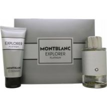 Mont Blanc Explorer Platinum Gift Set 100ml EDP + 100ml Shower Gel + 7.5ml EDP