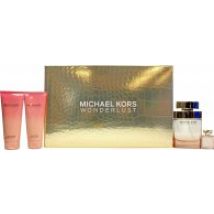 Michael Kors Wonderlust Gift Set 100ml EDP + 100ml Body Lotion + 100ml Shower Gel + 4ml EDP