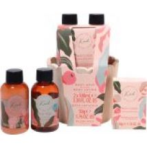 The Kind Edit Co. Kind Pamper Plant Pot Gift Set 100ml Body Wash + 100ml Body Lotion + 50g Bath Crystals + Wooden Plant Pot