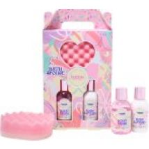 The Kind Edit Co. Bubble Boutique Lather & Soak Gift Set 100ml Body Wash + 100ml Body Lotion + Sponge