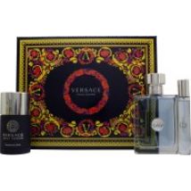 Versace Pour Homme Gift Set 100ml EDT + 75ml Deodorant Stick + 10ml EDT