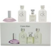 Calvin Klein Deluxe Fragrance Collection Women Gift Set 2 x 10ml CK One EDT + 5ml Euphoria EDP + 5ml Eternity EDP