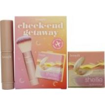 Benefit Shellie Blush Cheek-End Getaway Set 6g Shellie Blush + Multitasking Brush