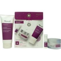 Murad The Derm Report Smoothing & Quenching Skin Set 200ml Exfoliating Cleanser + 5ml Recovery Serum + 50ml Moisturizer