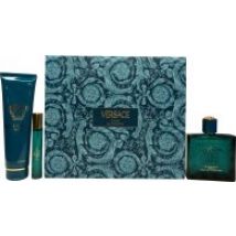 Versace Eros Gift Set 100ml EDP + 10ml EDP + 150ml Shower Gel