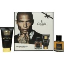 Gisada Ambassador Men Gift Set 50ml EDP + 100ml Shower Gel