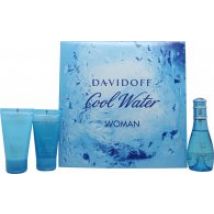 Davidoff Cool Water Gift Set 50ml EDT + 50ml Body Lotion + 50ml Shower Gel