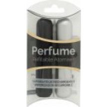 Pressit Refillable Perfume Atomiser Duo Pack - Black & Silver