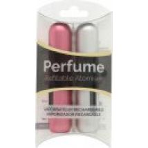 Pressit Refillable Perfume Atomiser Duo Pack - Silver & Pink