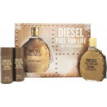 Diesel Fuel For Life Gift Set 50ml EDT + 2 x 50ml Shower Gel
