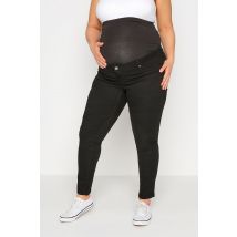 Bump It Up Maternity Curve Black Stretch Skinny Jeans With Comfort Panel