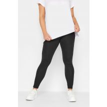 Yours For Good Curve Black Cotton Stretch Leggings, Women's Curve & Plus Size, Yours For Good